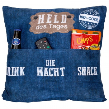 Kissen "Held des Tages"